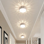 Lumaqua - Runde LED Deckenleuchte Flur Strahlenmuster