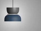 Stackolo - Mehrfarbige Stapel-Pendelleuchte Hängelampe Modern - Medium Grey & Blue