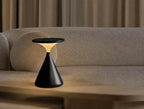 Conara - Sanduhr Tischlampe Kabellos Dimmbar - Weiß