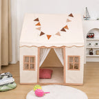 Playori - Kinderspielzelt Faltbar Indoor Spielhaus - Weiß