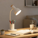 Lumivex - Schreibtischlampe Mit Stiftehalter Schwenkbar