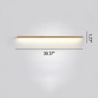 Linova - Minimalistische Längliche LED Wandleuchte Holzoptik - Weiß (5000K)