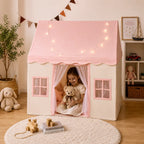 Playori - Kinderspielzelt Faltbar Indoor Spielhaus - Rosa