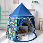 Prinzara - Spielzelt Kinder Prinzessin Innen Faltbar - Blau