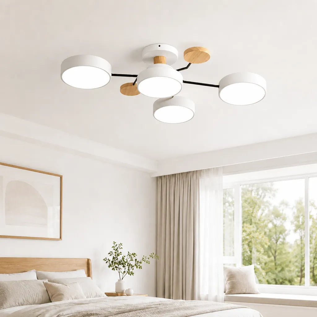 Solaris - Runde LED Deckenleuchte Mehrflammig Minimalistisch - Weiß