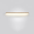 Linova - Minimalistische Längliche LED Wandleuchte Holzoptik - Weiß (5000K)