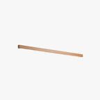 Lineare braune Wandleuchte mit Holzdekor und integrierter Lichtleiste