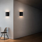 Riluma - Geriffelte Wandleuchte Auf-Ab Beleuchtet - Braun