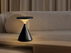 Conara - Sanduhr Tischlampe Kabellos Dimmbar - Schwarz