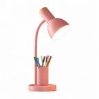 Lumivex - Schreibtischlampe Mit Stiftehalter Schwenkbar - Rosa