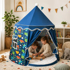 Prinzara - Spielzelt Kinder Prinzessin Innen Faltbar - Blau