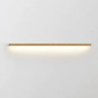 Linova - Minimalistische Längliche LED Wandleuchte Holzoptik - Weiß (5000K)