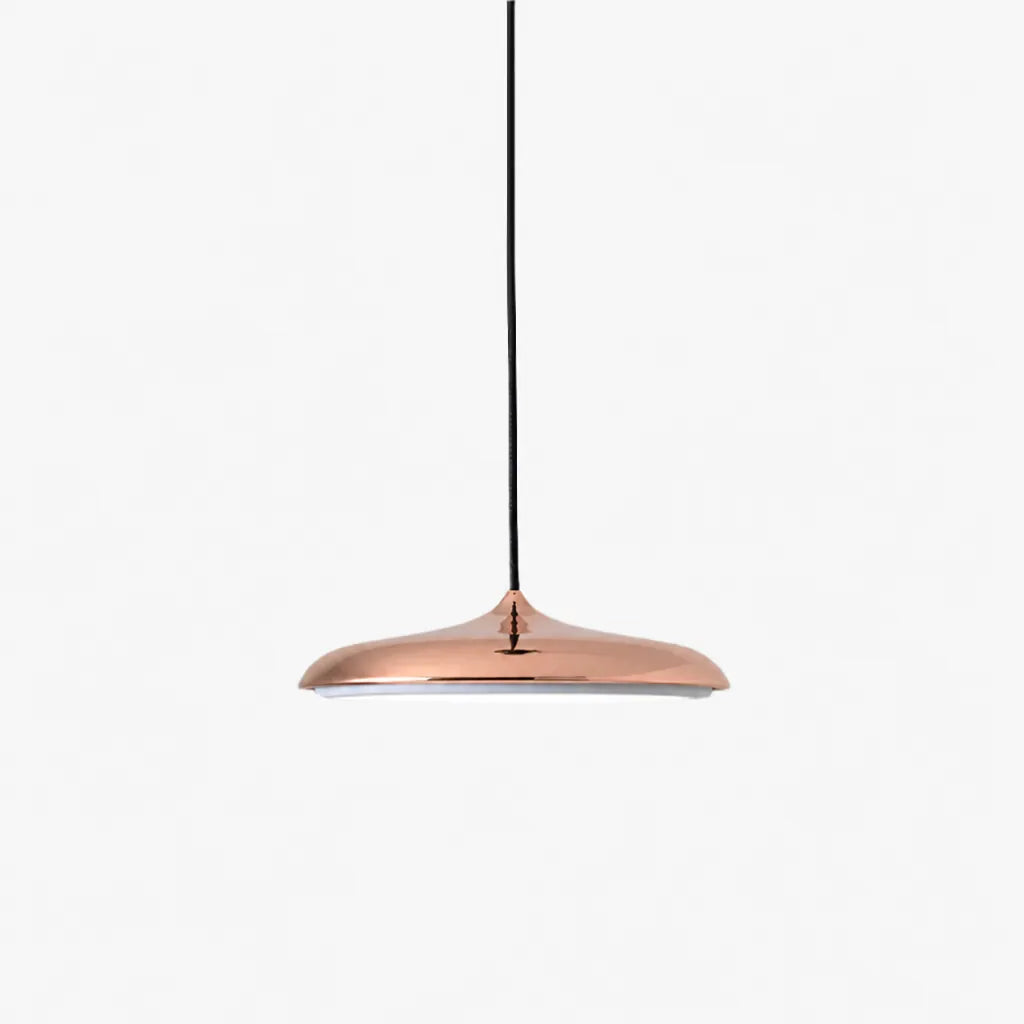 Discara - Flache LED Pendelleuchte Esstisch Skandinavisch - Roségold
