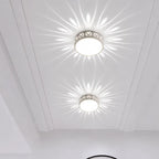 Lumaqua - Runde LED Deckenleuchte Flur Strahlenmuster